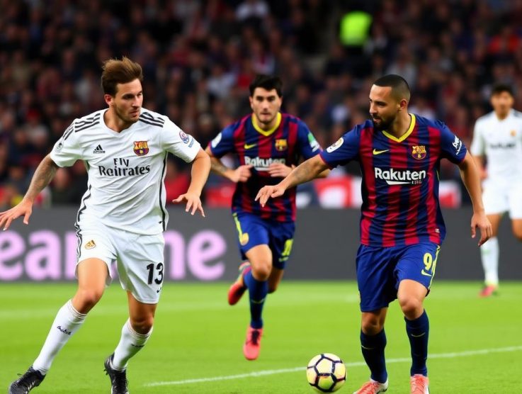 巴塞隆納擊敗皇家馬德里，贏得國家德比大戰