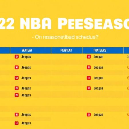 2022年NBA季前賽開球時間表