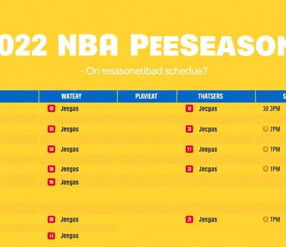 2022年NBA季前賽開球時間表