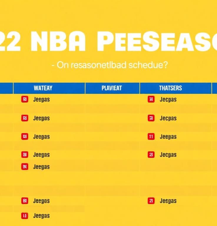 2022年NBA季前賽開球時間表